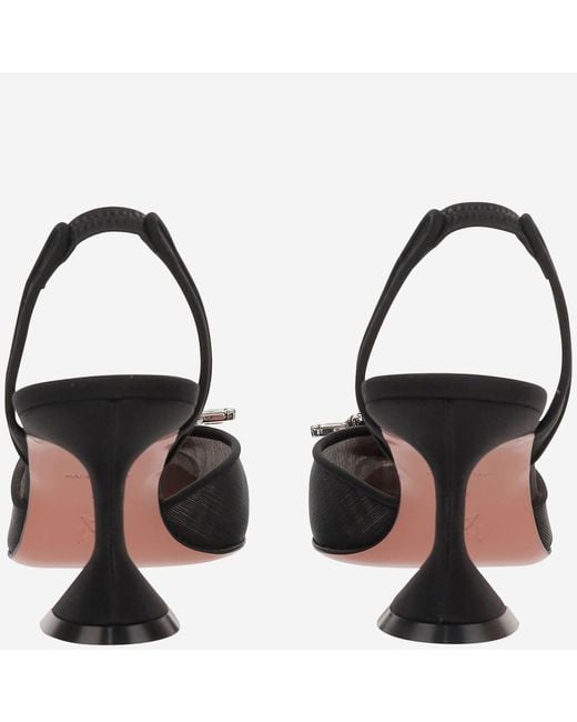 AMINA MUADDI Black Begum Mesh Slingbacks