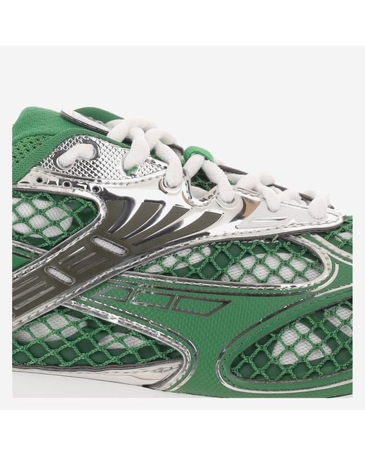 Bottega Veneta Green Sneakers Orbit Polyurethane Trainers for men