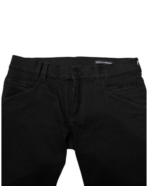 Dolce & Gabbana Black Slim Fit Pants for men