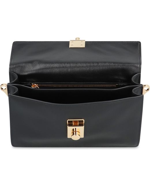 Prada Black Leather Shoulder Bag Soft Sound Calf
