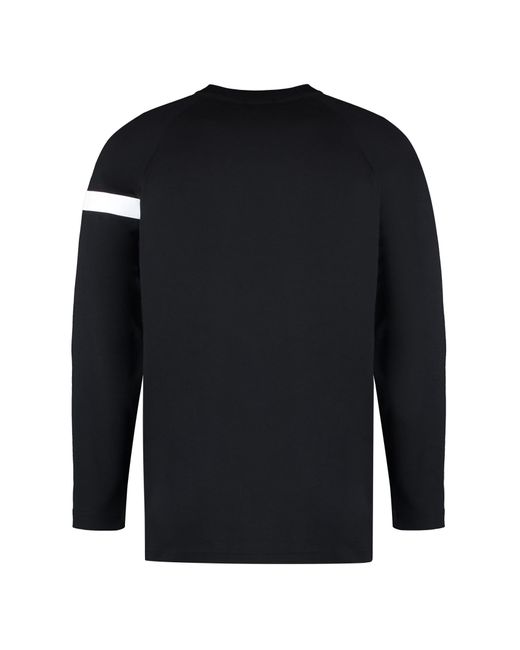Boss Black Long Sleeve Stretch Cotton T-Shirt for men