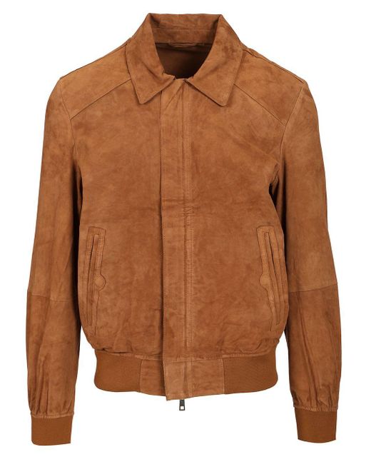Giorgio Brato Brown Suede Jacket for men