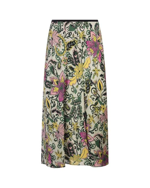 Diane von Furstenberg Green Dina Reversible Skirt