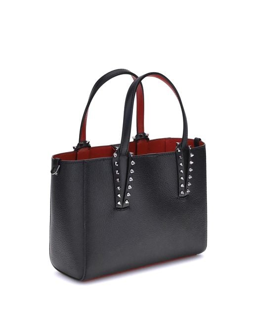 Christian Louboutin Black Cabata E/W Mini Leather Tote