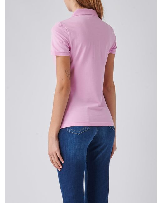 Lacoste Pink Cotton T-Shirt