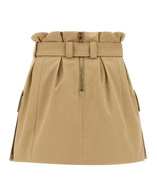 Balmain Natural High Waist Skirt