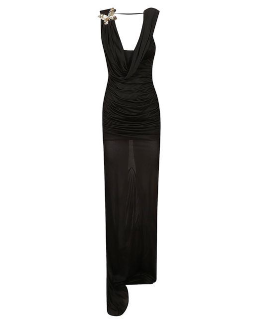 Blumarine Black Loose-Fit Sleeveless Long Dress
