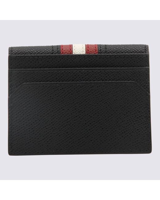 Bally Black, White And Red Leather Wallet for men