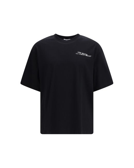 Off-White c/o Virgil Abloh Black Type Arrow Skate T-Shirt Cotton T-Shirts for men
