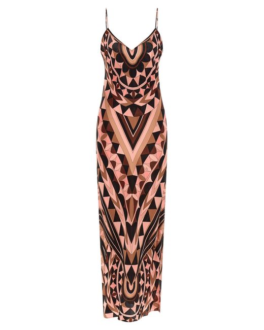 Emilio Pucci White Emilio 'Manuba' Print Dress