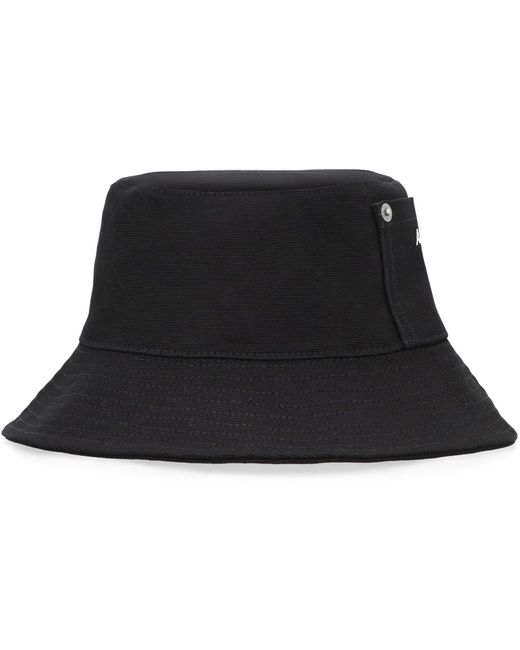 A.P.C. Black Bucket Hat for men