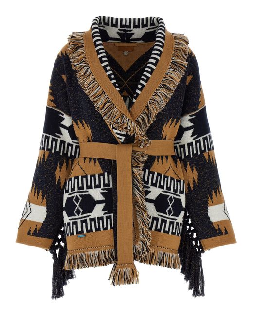 Alanui Black 'African Vibes' Cardigan