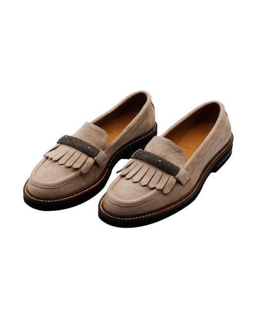 Eleventy Brown Flat Shoes 100Le
