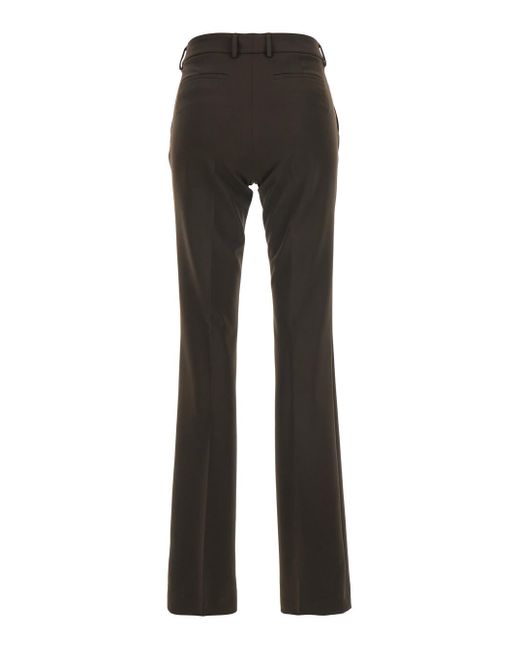 PT Torino Gray Pants With Belt Loops And Flared Leg