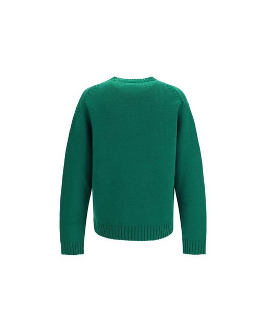 Tom Ford Green Bicolor Wool Oves Aries Sweatshirt for men