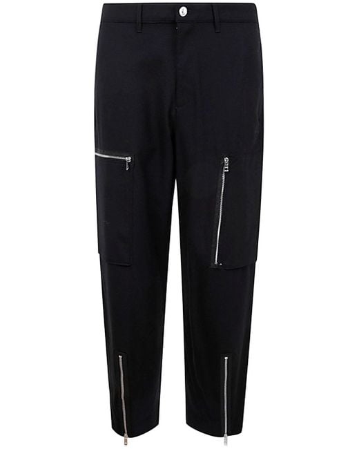 Michael Kors Blue Zip Cargo Trousers for men