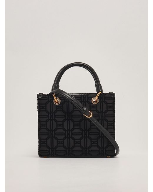 Elisabetta Franchi Black Cotton Tote