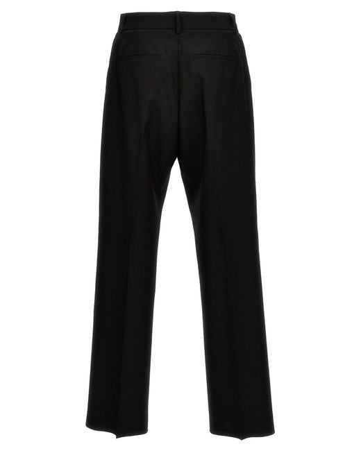 Valentino Garavani Black Wool Pants Virgin for men