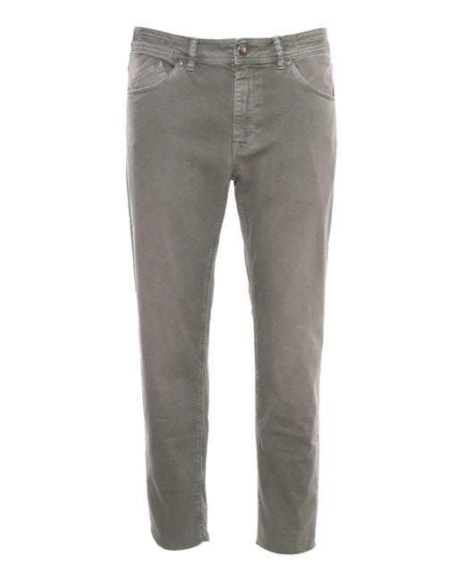 BARMAS Gray Denim Trousers for men