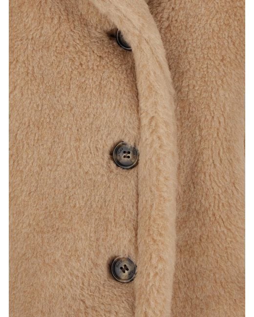 Max Mara Natural Cloak Corvino Faux Fur Alpaca Coat