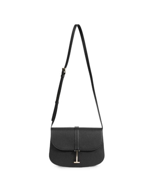 Tom Ford Black Shoulder Bag Calfskin Leather