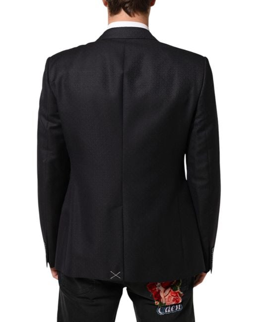 Dolce & Gabbana Black Wool 2 Buttons Suit Jacket Blazer Wm+Wo for men