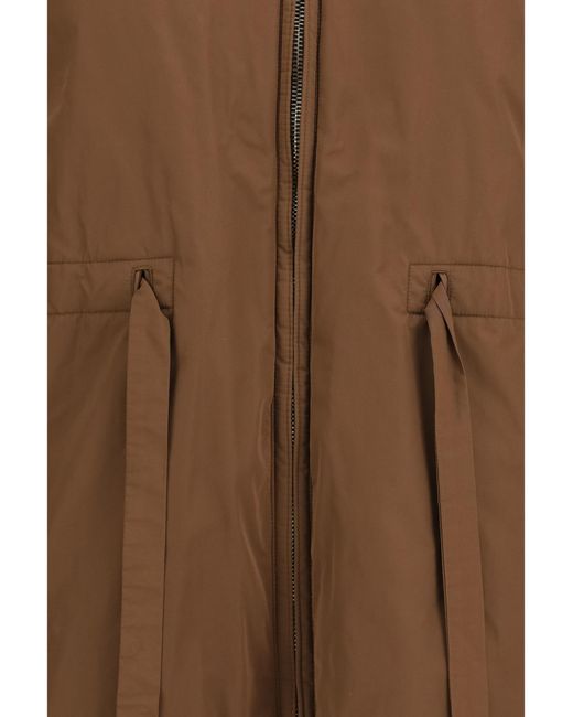 Max Mara Brown Parka Reversible Padded Outer: Polyester Puffer Jackets