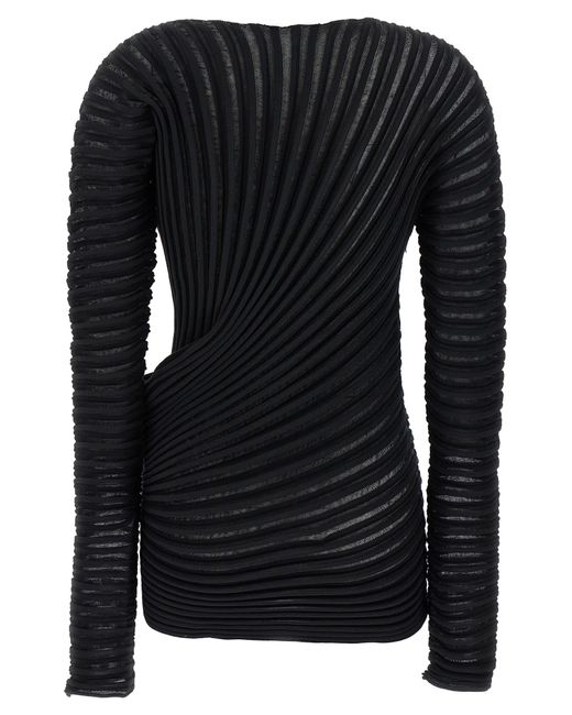 Issey Miyake Black Stream' Top