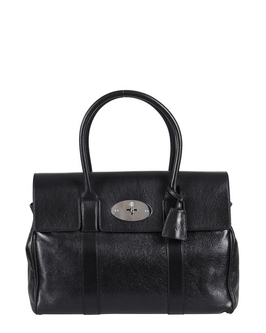ショルダーバッグ Mulberry Bayswater Satchel Shine Calf Mulberry Bayswater High Shine Calf in Black | Lyst