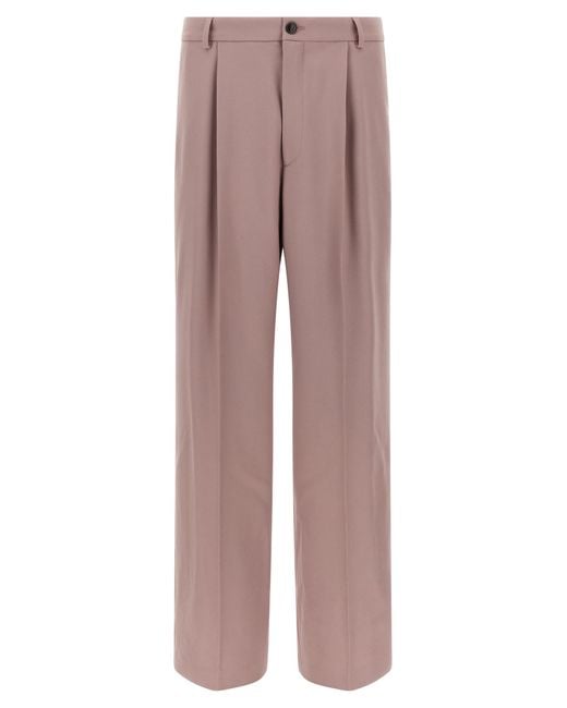 Dries Van Noten Pink Penrud Pants Wool for men