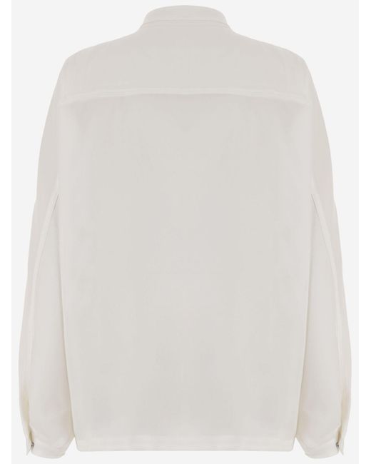 Frankie Shop White Acetate-Blend Jacket 59.Acetate