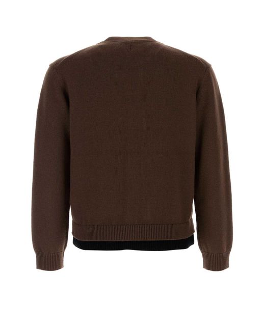 J.W. Anderson Brown Wool Blend Cardigan for men