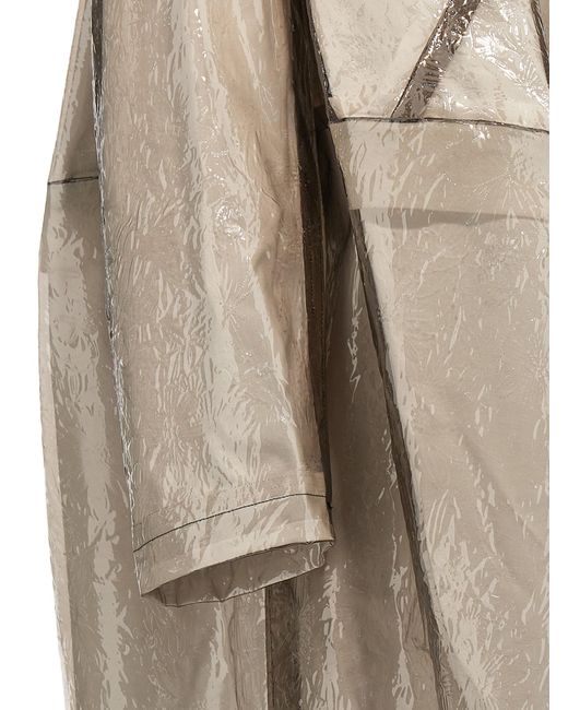 Comme des Garçons Natural Oversize Texture Trench Coat