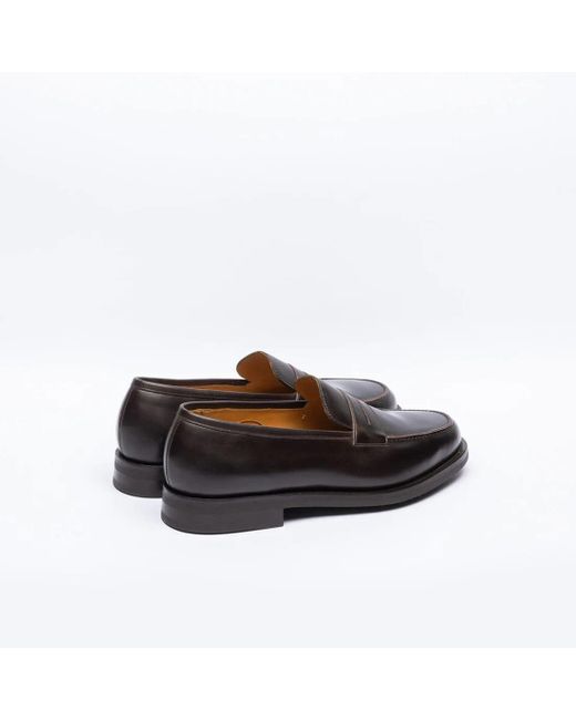 Edward Green Black Loafer Earl Dark Delapré for men