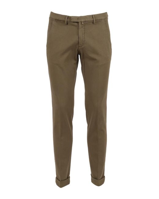 BRIGLIA Green Trousers for men