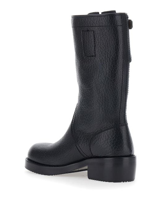Dries Van Noten Black Boots Ws262-82 Calf Leather