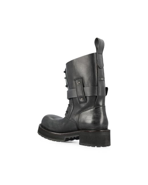 Balenciaga Black Leather Trainers With Buckle Strap Calfskin Outer And Lining Sneaker for men