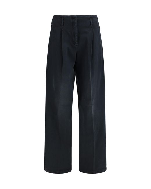 Golden Goose Deluxe Brand Blue Cotton Denim Pants Jean