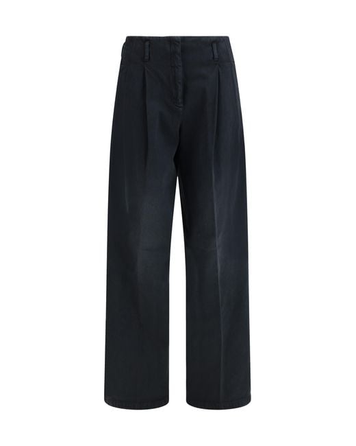 Golden Goose Deluxe Brand Black Cotton Denim Trousers Jean