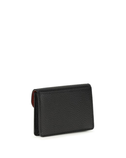Ferragamo White Gancini Keyring Calf Leather Bos Taurus Wallet