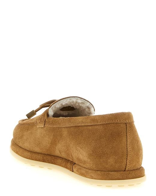 Tod's Brown Calfskin Slip-On Loafers