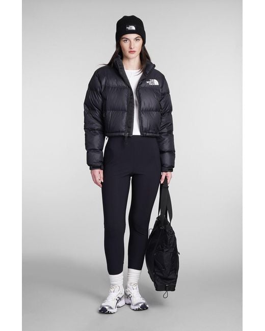 The North Face Puffer In Black Polyamide in Blue | Lyst