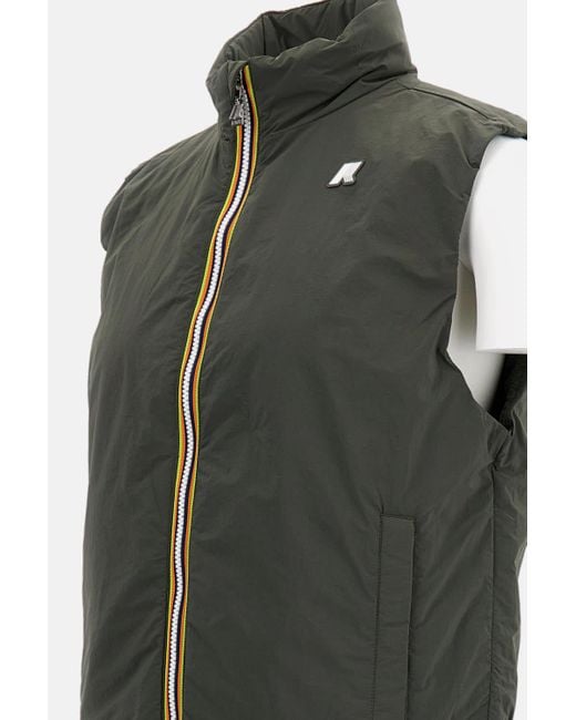 K-Way Green Puffer Vest for men