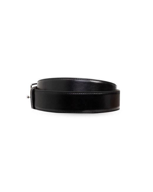 Alexander McQueen Black Leather Belt, for men