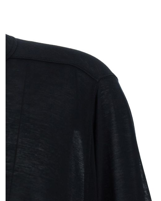 Rick Owens Black Jumbo Round Neck T-Shirt for men