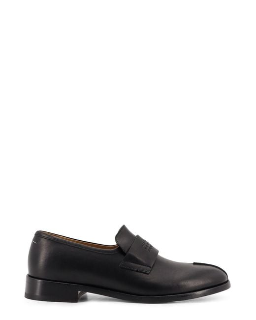 MM6 by Maison Martin Margiela Black Leather Loafers for men