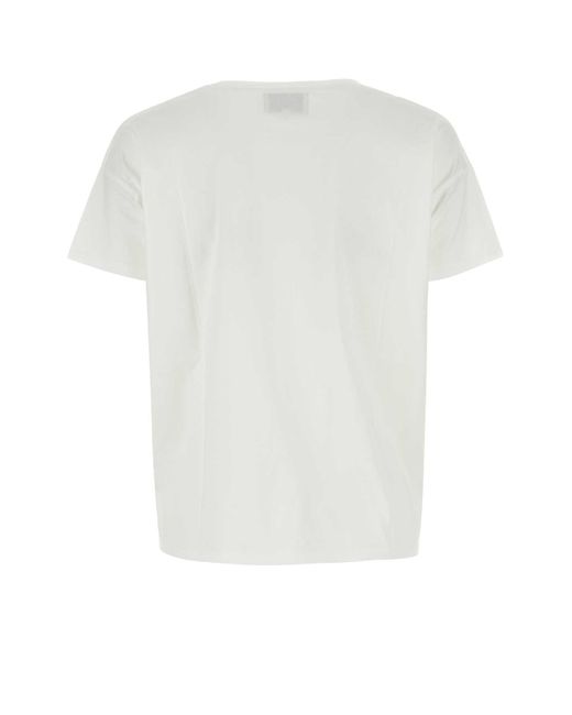 Loulou Studio White Cotton Basiluzzo Oversize T-Shirt