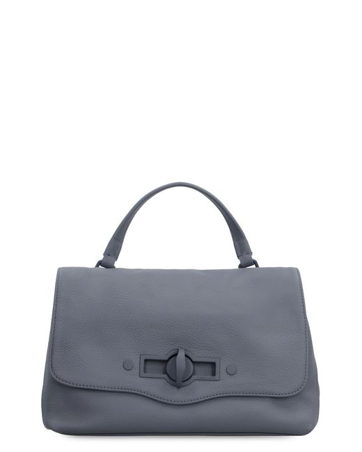 Zanellato Blue Postina S Leather Bag