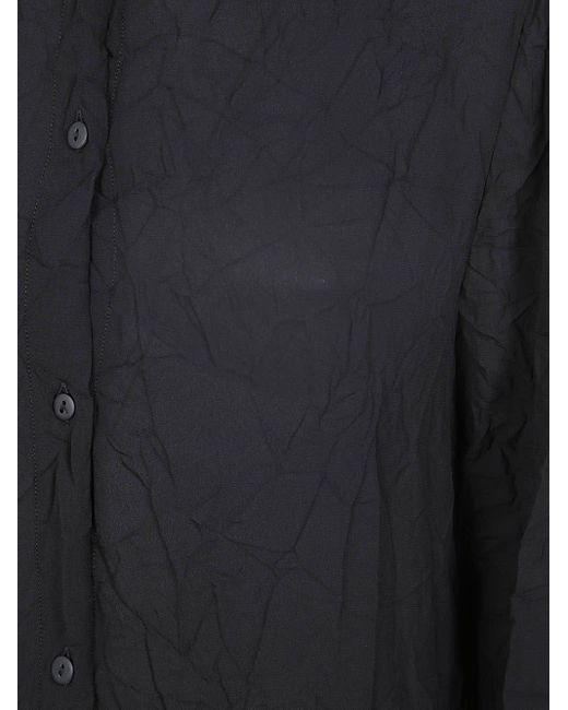 Maria Calderara Black New Roomy Fit Parachute Long Shirt