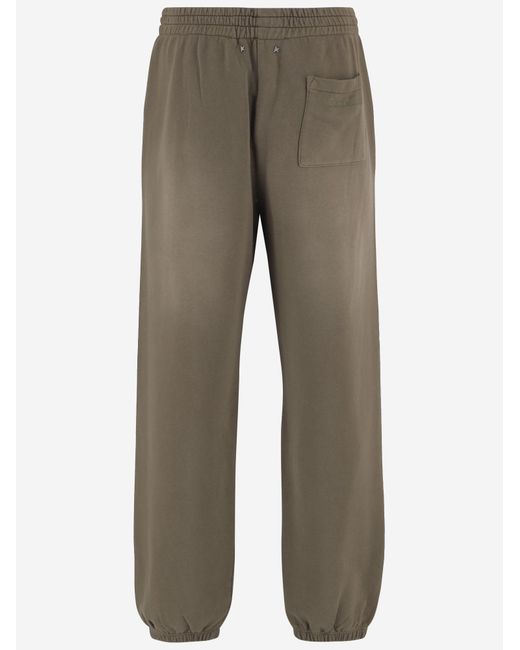 Golden Goose Deluxe Brand Green Trousers Cotton for men